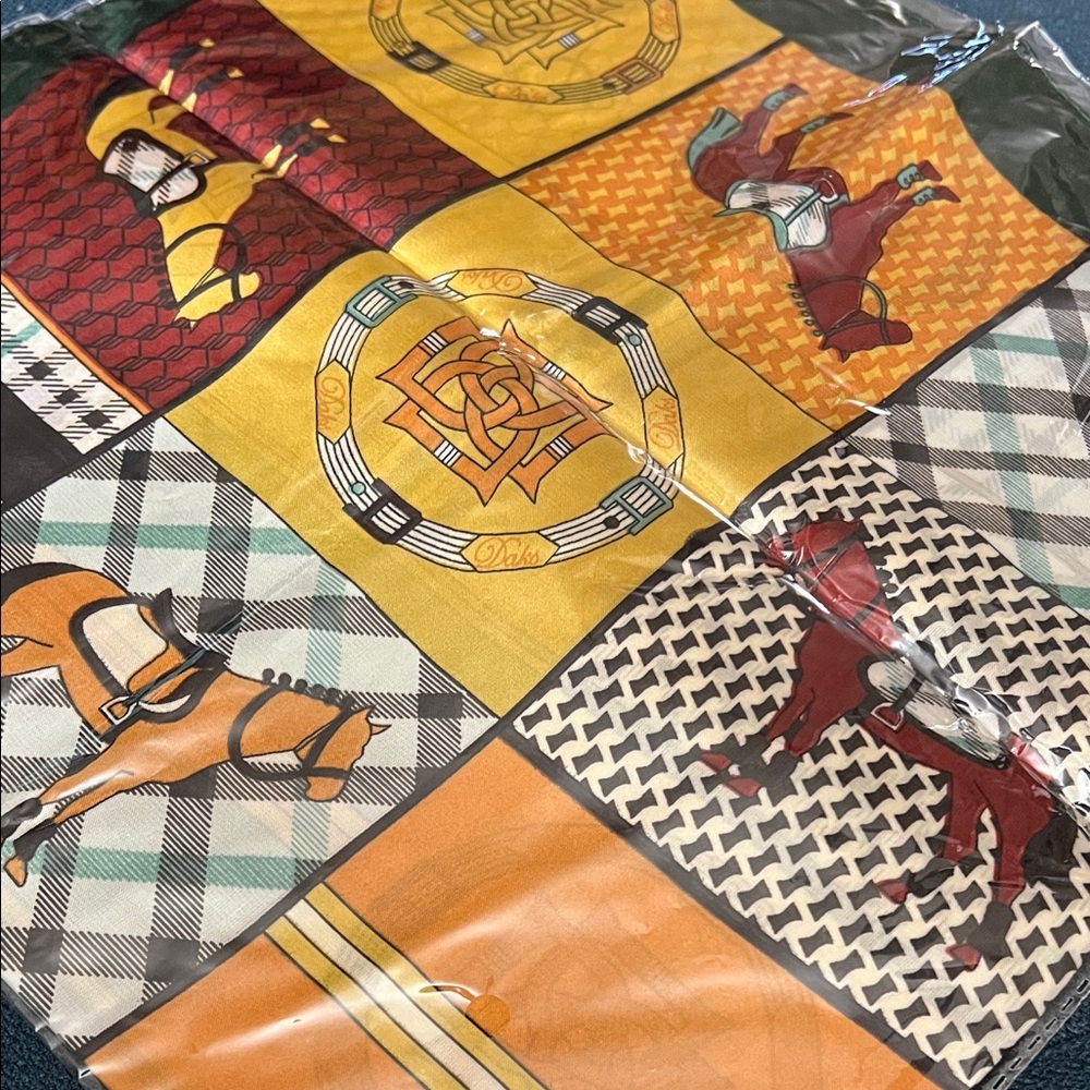 Colorful Equestrian Scarf - Picture 3 of 3